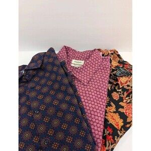 Lot of 3 Button-up Mens XL Short Sleeve Shirts